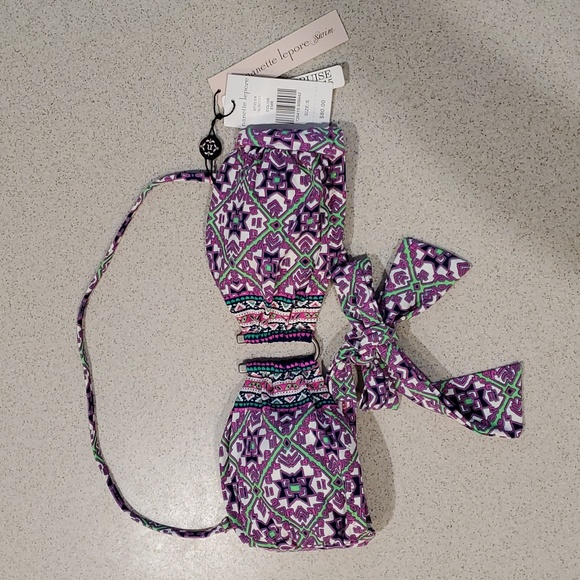 Nanette Lepore Mallorca Mosaic Bandeau Bikini Top, Size Small,  NWT - Picture 2 of 6